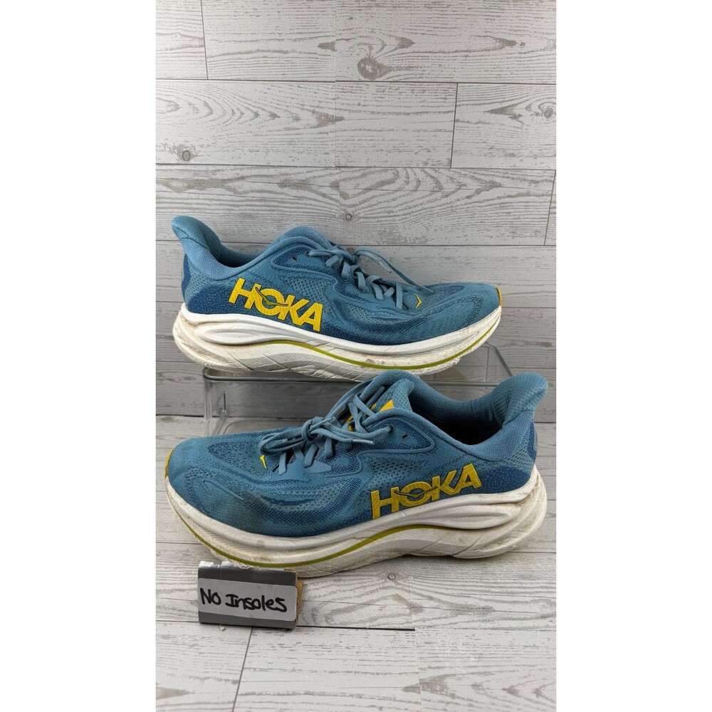 Hoka One One Clifton 10 1162030 ALF Alpine Blue 11D Men's Running Shoes #59